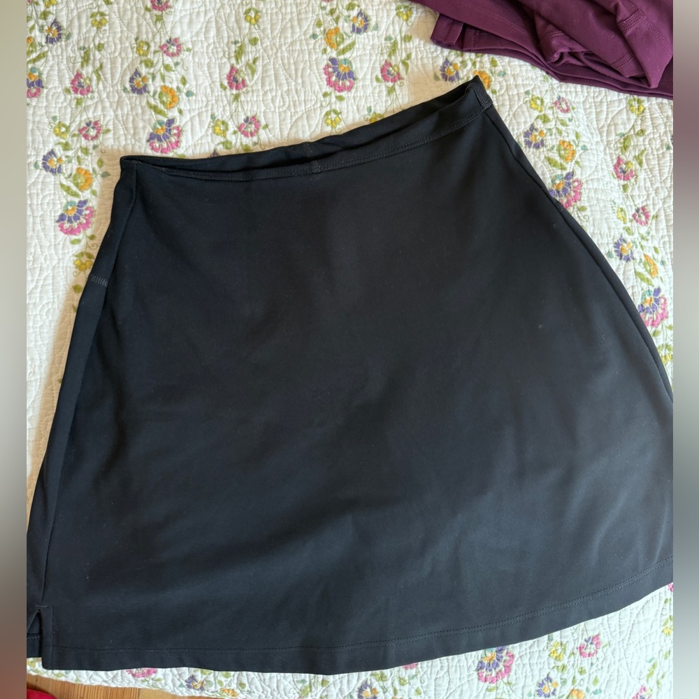 Girlfriend Collective Black Mini Skort